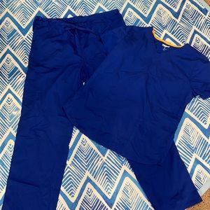 2-Piece Blue Scrub Set